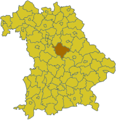 Poziția regiunii Districtul Neumarkt in der Oberpfalz