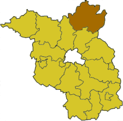 Poziția regiunii Uckermark