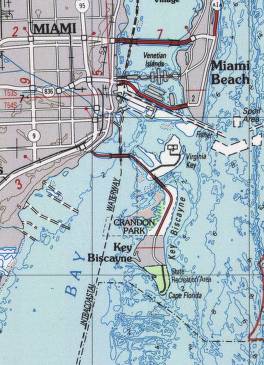 Mapa del cayo Vizcaíno