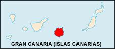 Bản đồ quần đảo với đảo Gran Canaria