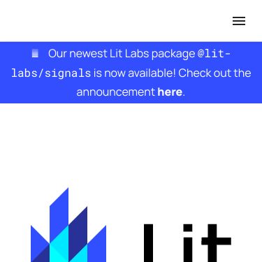 Screenshot of https://lit.dev/