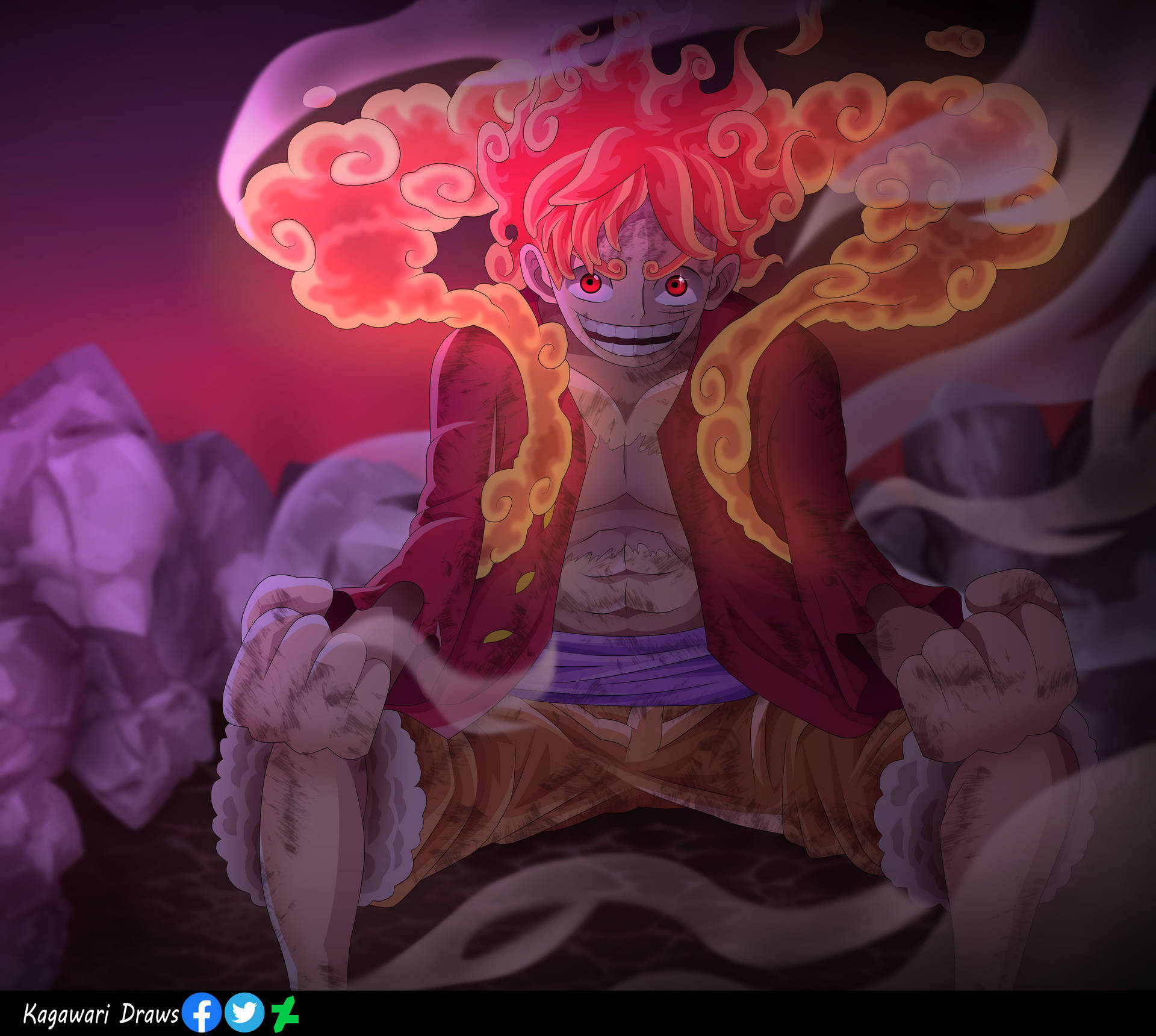 Anime One Piece Monkey D. Luffy Gear 5 Hd Wallpaper | Background Image Papel de Parede