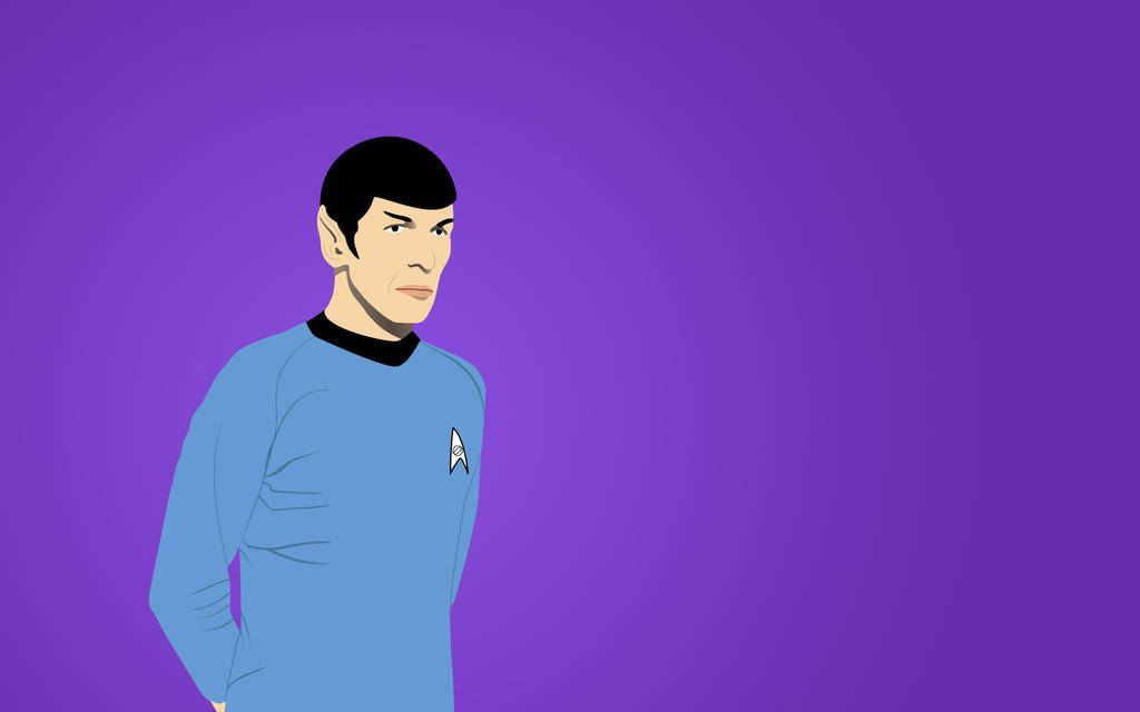 Spock Sul Viola Sfondo