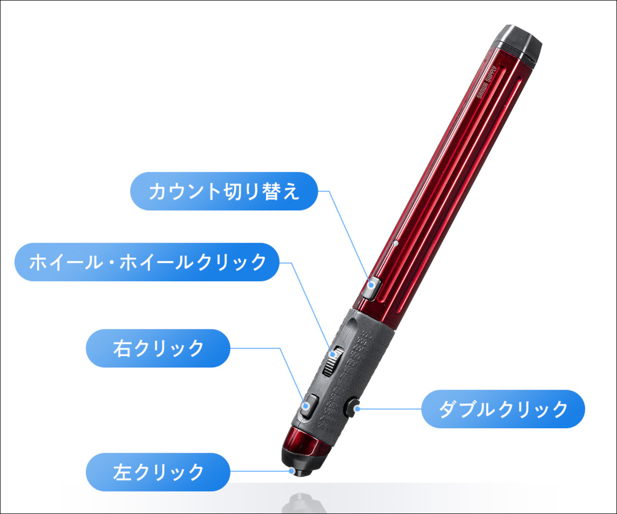 サンワサプライ ペン型マウス 400-MAWBT202