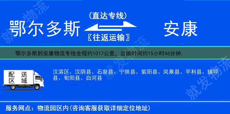 鄂尔多斯到安康岚皋县物流公司-鄂尔多斯到岚皋县物流专线-鄂尔多斯至岚皋县专线运费-