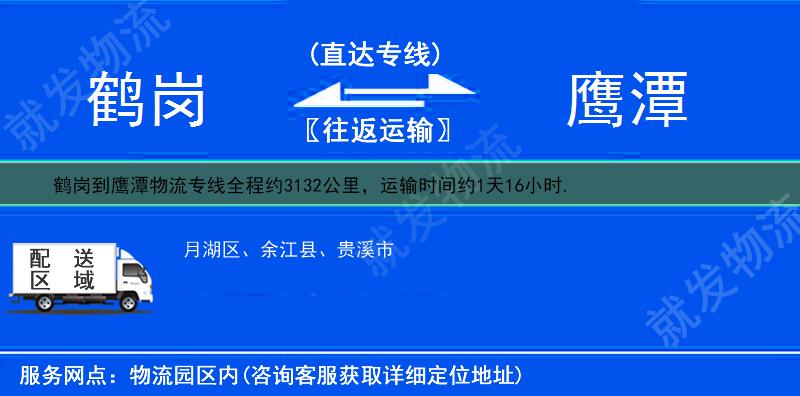 鹤岗到鹰潭物流专线-鹤岗到鹰潭物流公司-鹤岗至鹰潭专线运费-