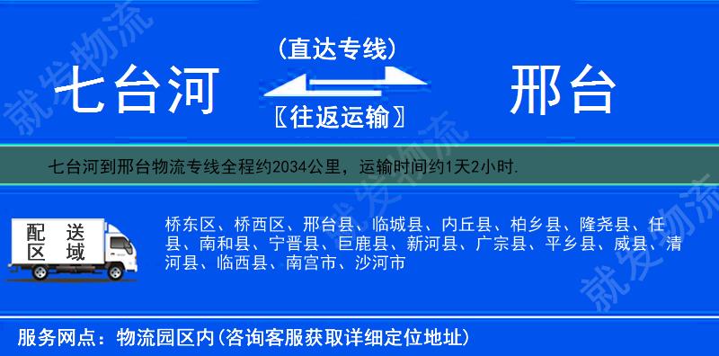 七台河到邢台桥西区货运专线-七台河到桥西区货运公司-七台河至桥西区专线运费-