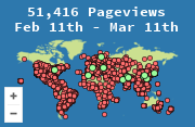 Locations of visitors to this page