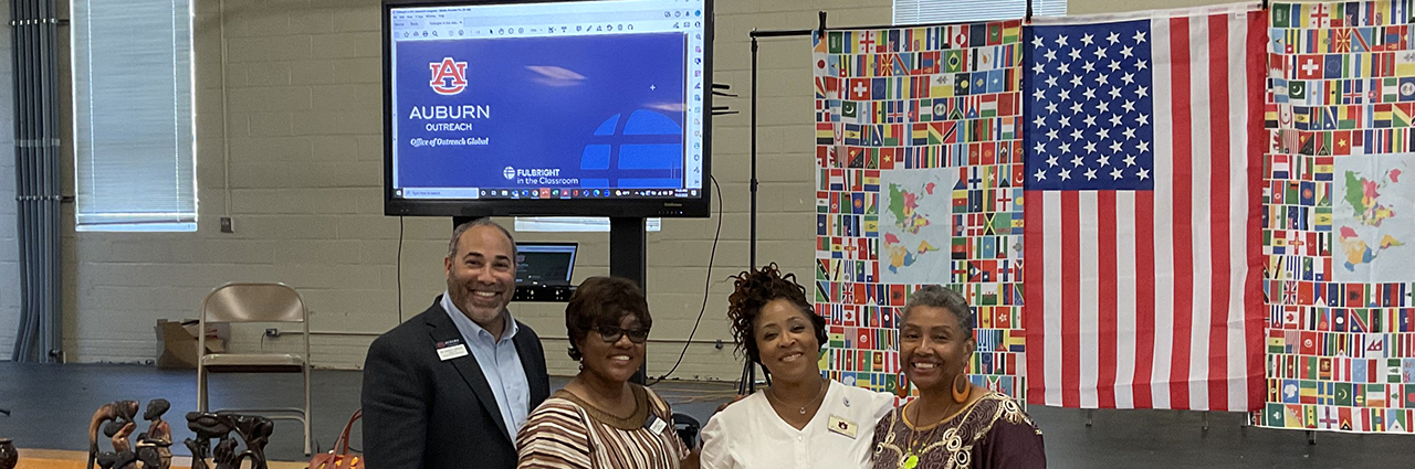 Dr. Elizabeth I. Quansah, Dr. Leslie A. Cordie, Dr. Jason Bryant, Dr. Chippewa Thomas, and Dr. Venus Hewing at Lafayette High School.