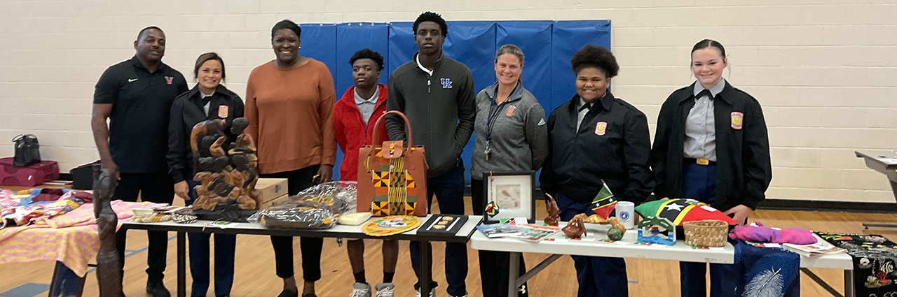 Dr. Elizabeth I. Quansah, Dr. Leslie A. Cordie, Dr. Jason Bryant, Dr. Chippewa Thomas, and Dr. Venus Hewing at Valley High School.