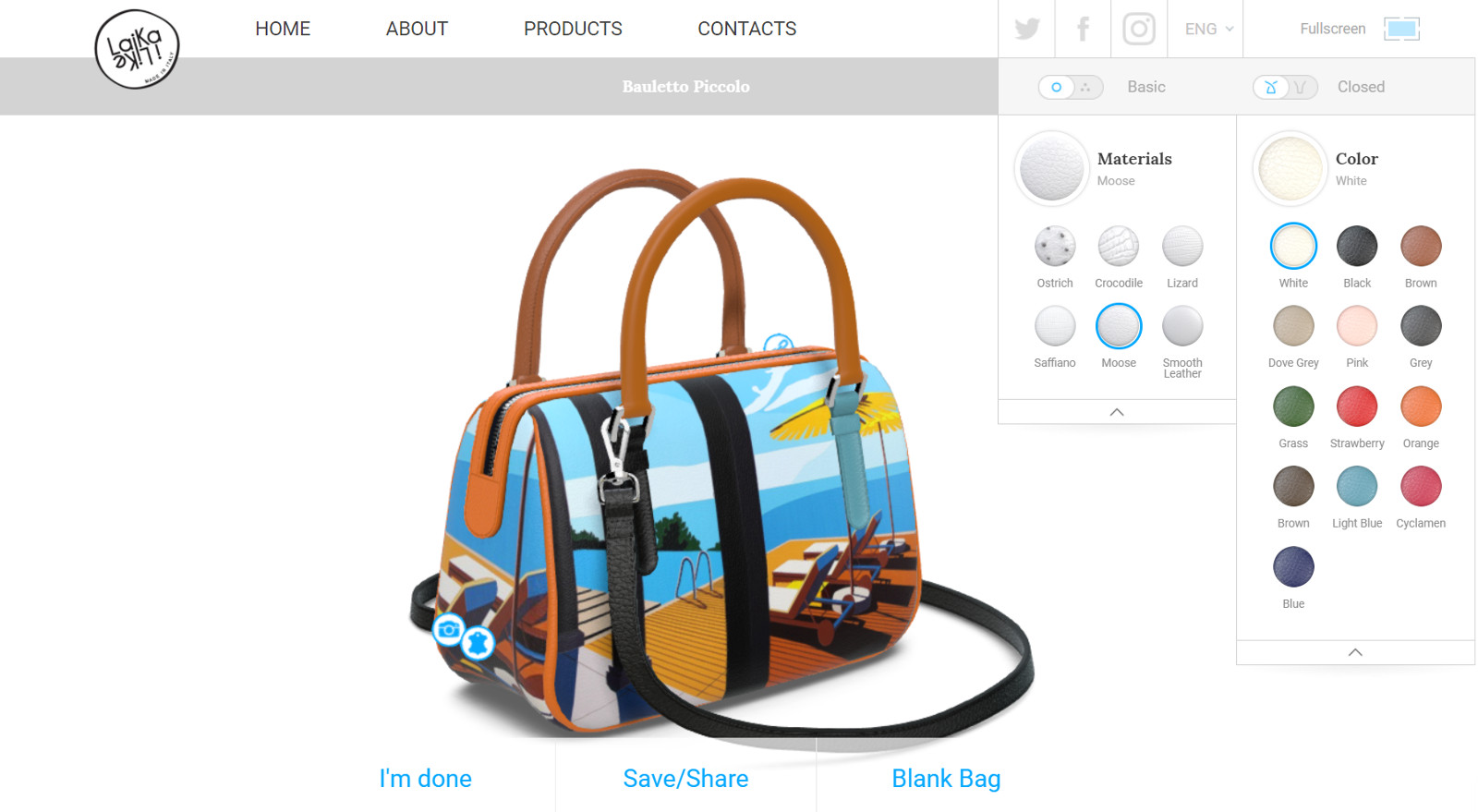 3D Handbag Configurator preview 