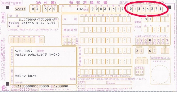 Tax Payment Statement