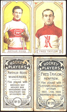 very rare 1911 c55 imperial
tobacco hockey cards