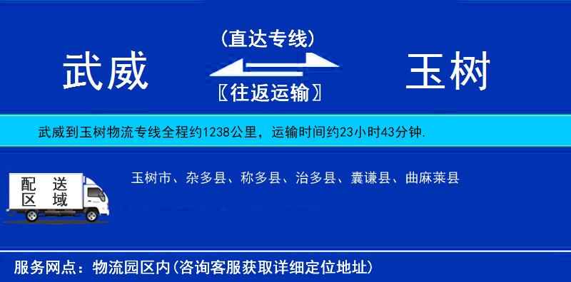 武威到玉树物流专线