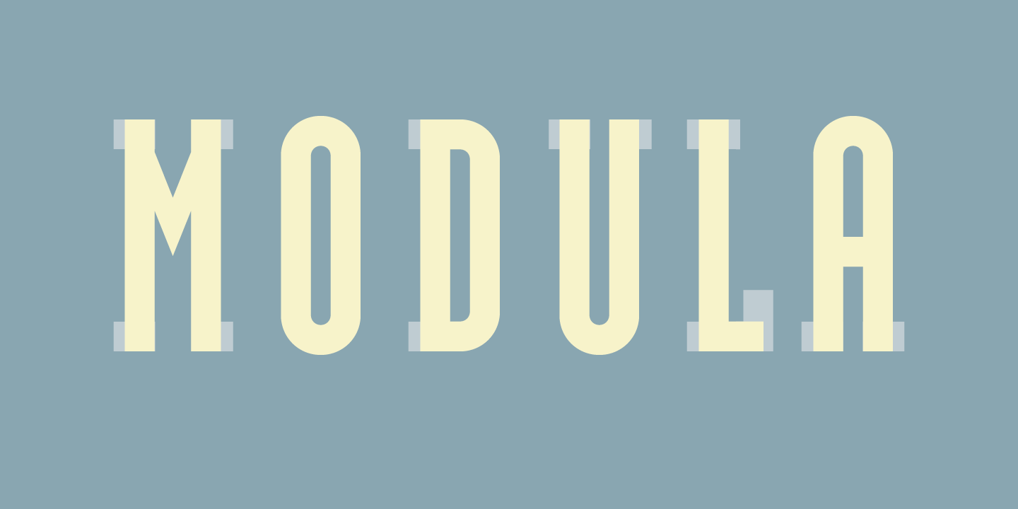 Modula Font Sample 0