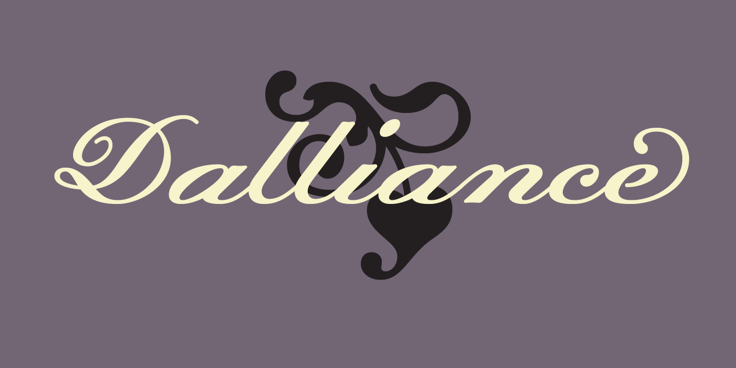 Dalliance Font Sample 0