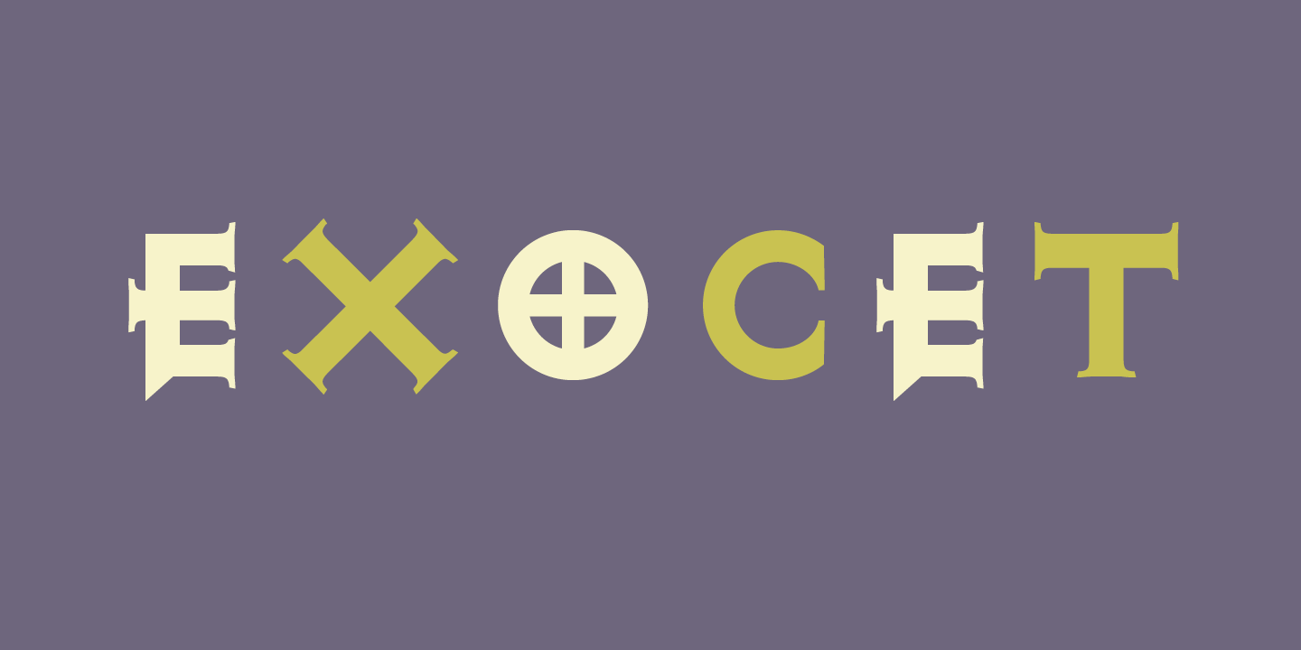 Exocet Font Sample 0