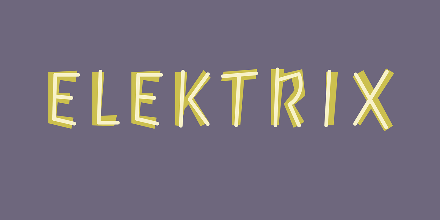 Elektrix Font Sample 0