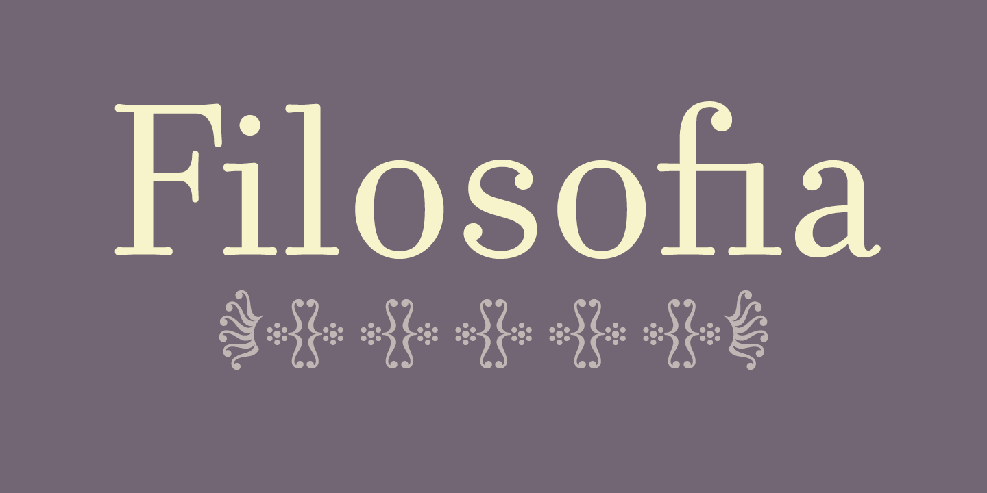 Filosofia Font Sample 0