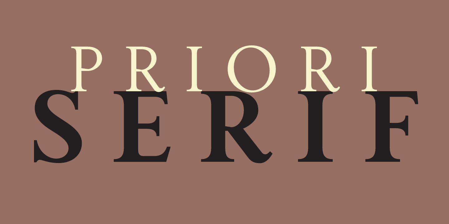 Priori Font Sample 0