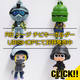 R6 シージ チビキーホルダー UBISHOPにて好評発売中