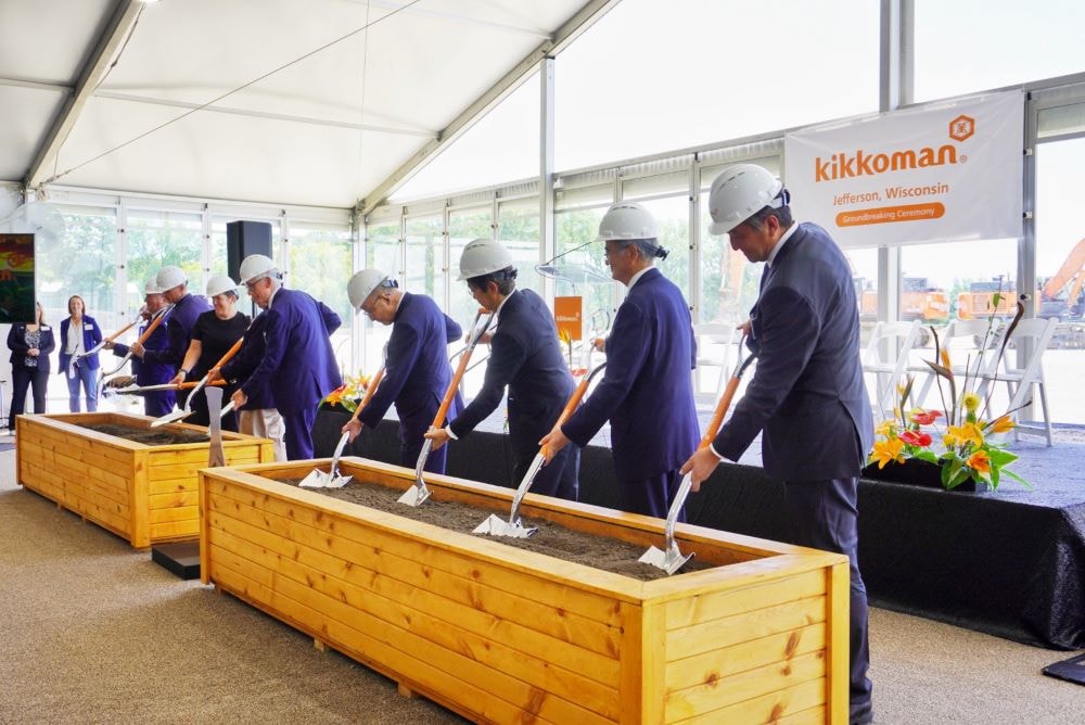 Kikkoman breaks ground on $560 million new Wisconsin production facility in Jefferson County