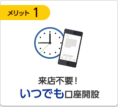 来店不要！いつでも口座開設