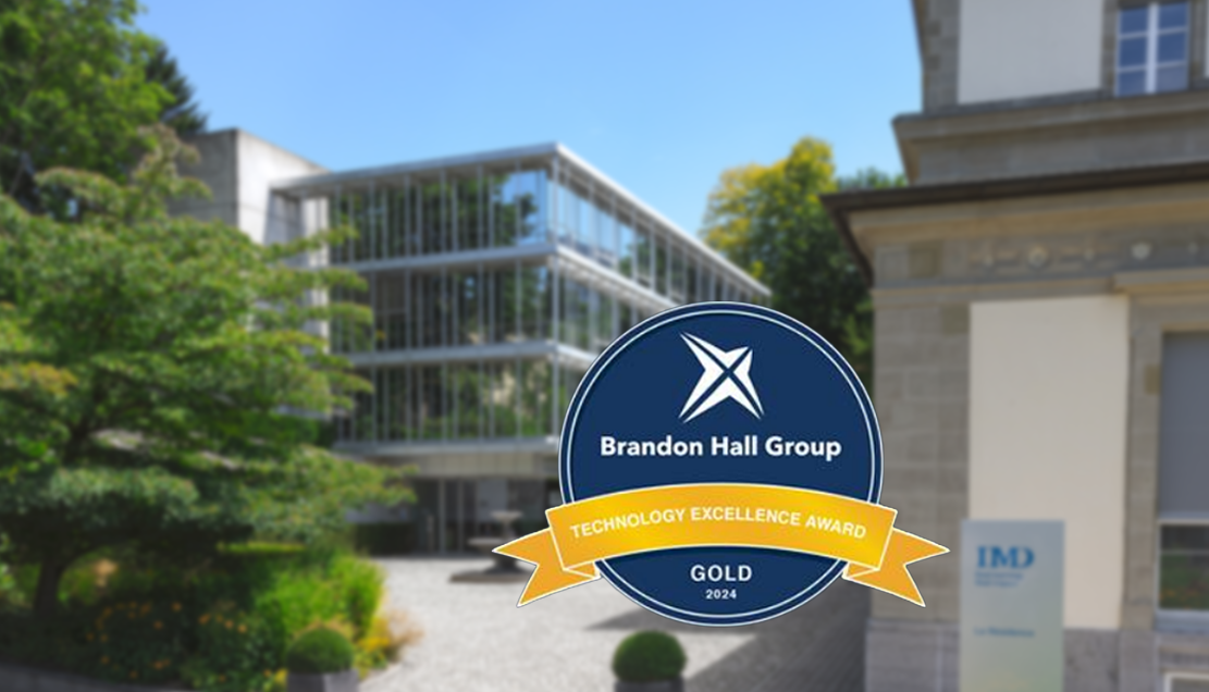 IMD recognized with Gold Brandon Hall Group Award 