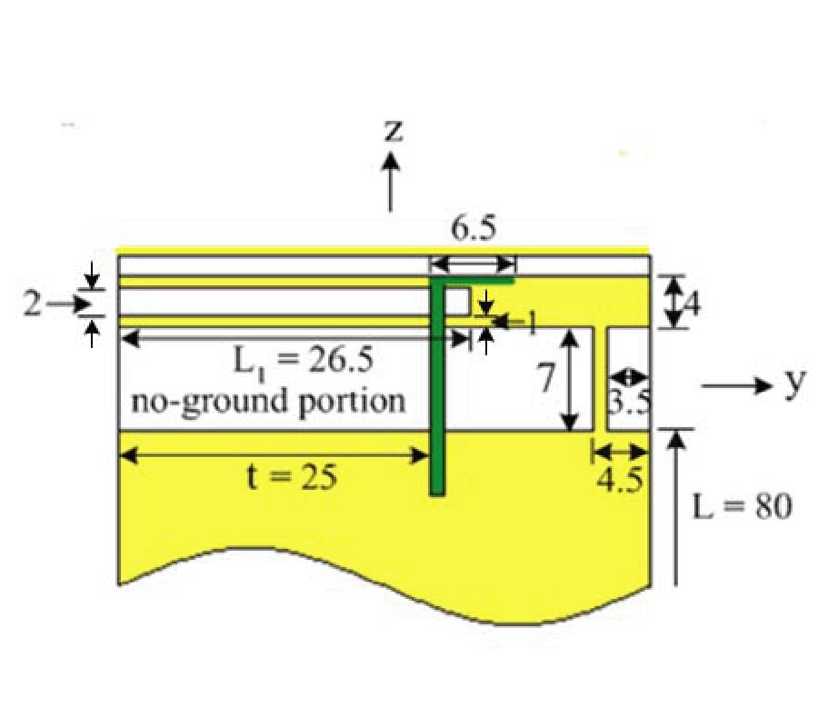 A LOW-PROFILE SHORTED MONOPOLE ANTENNA EMBEDDED WITH A RESONANT SLOT