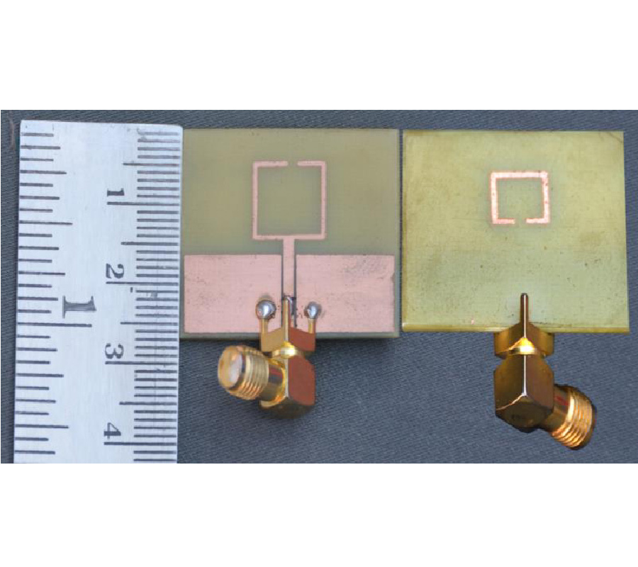 A BROAD-SIDE COUPLED SRR INSPIRED CPW FED DUAL BAND ANTENNA FOR WIMAX AND WAVE APPLICATIONS