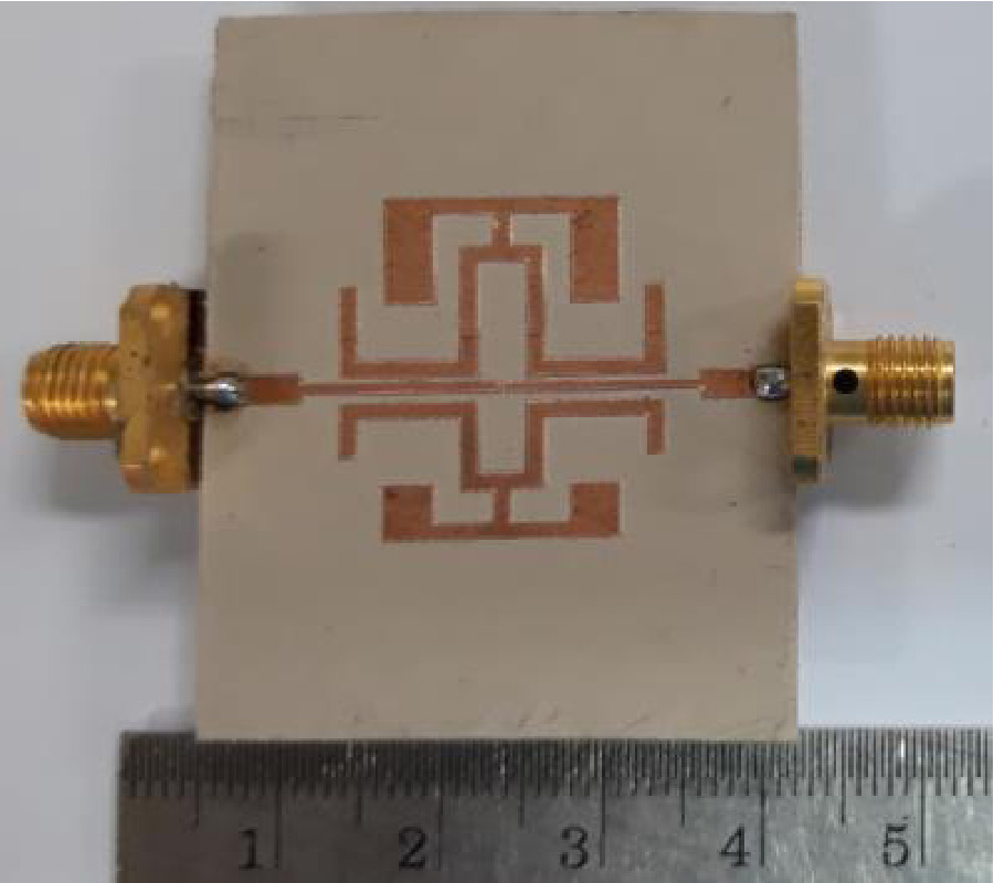 DUAL-MODE DUAL-BAND BANDPASS FILTER WITH HIGH CUTOFF REJECTION BY USING ASYMMETRICAL TRANSMISSION ZEROS TECHNIQUE