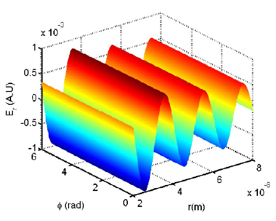 On the Propagation through Annular Core Optical Fiber under DB Boundary Conditions