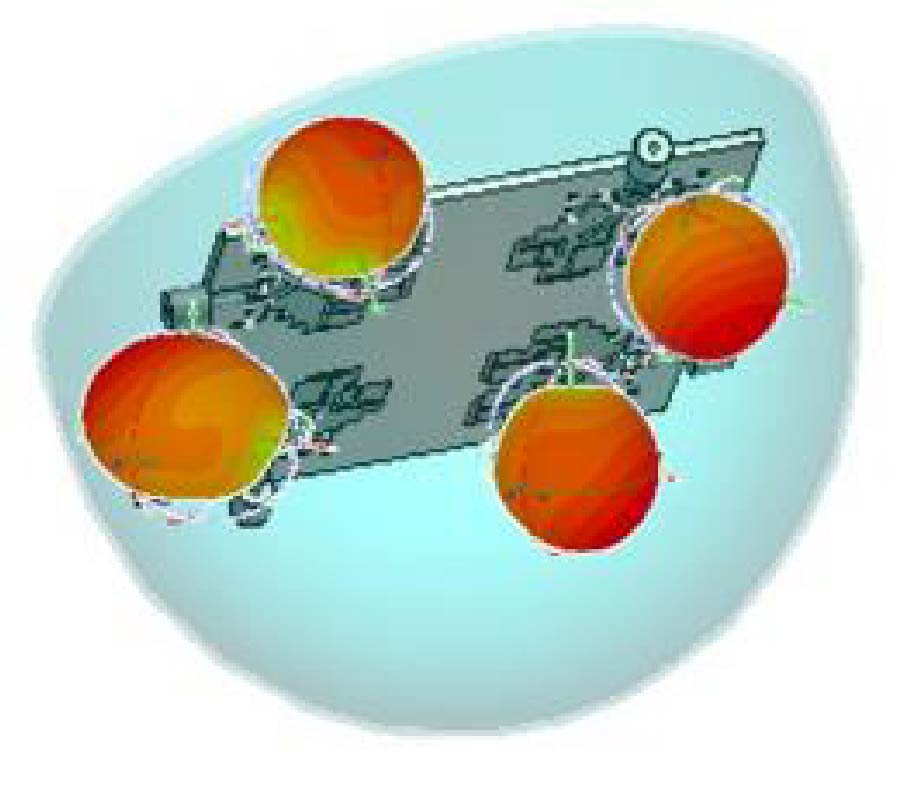 Quad Element Reconfigurable Radiation Pattern MIMO Antenna for Indoor Wireless Communication