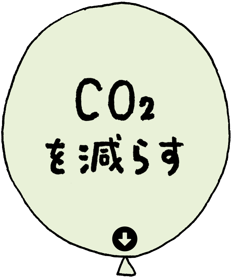 CO2を減らす