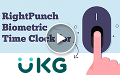 PC & Smartphone Biometric Time Clock for UKG