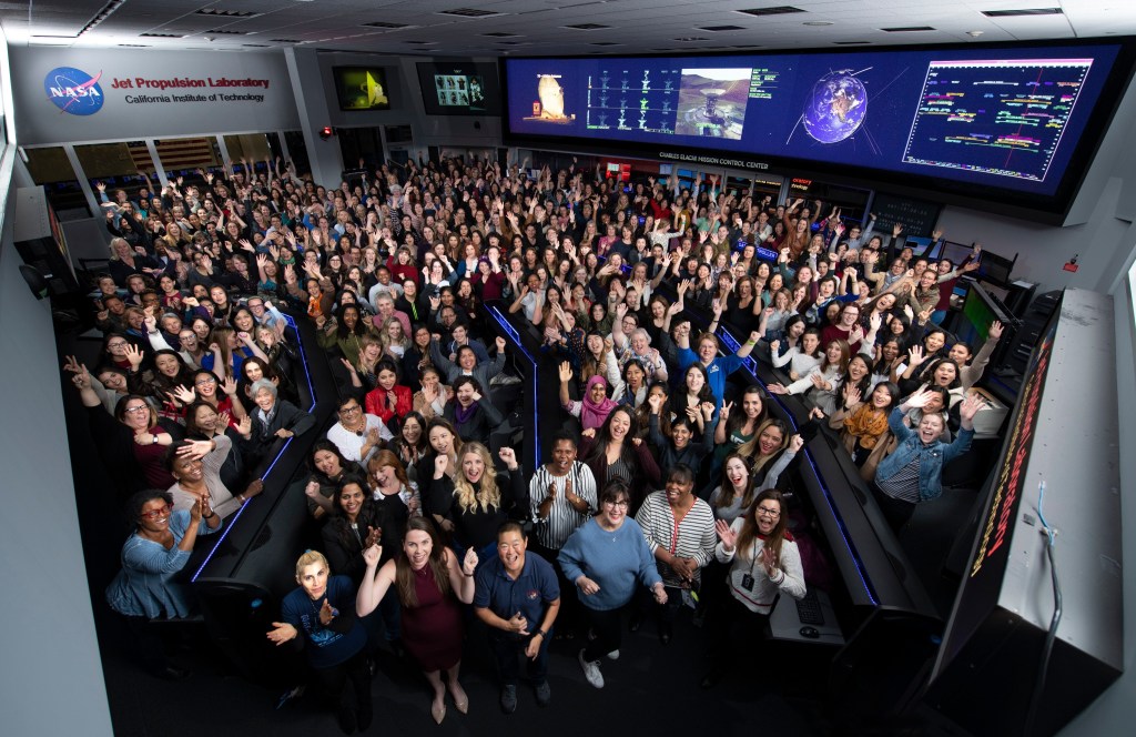 A group of women at JPL featuring Women at NASA