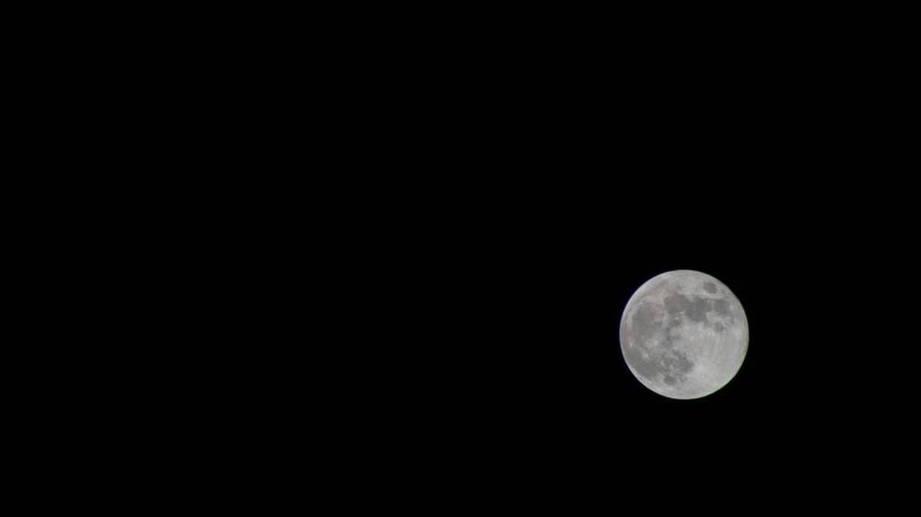 The Full Moon above the coast of Tunisia