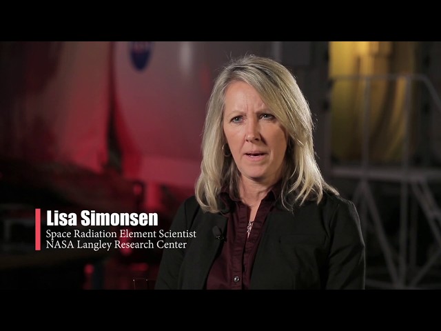 Lisa Simonsen, Space Radiation Element Scientist shares information on space radiation for a video series.