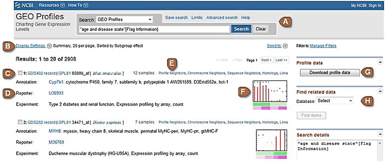 Screenshot of GEO Profiles.