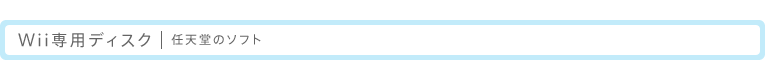 Wii専用ディスク：任天堂ソフト