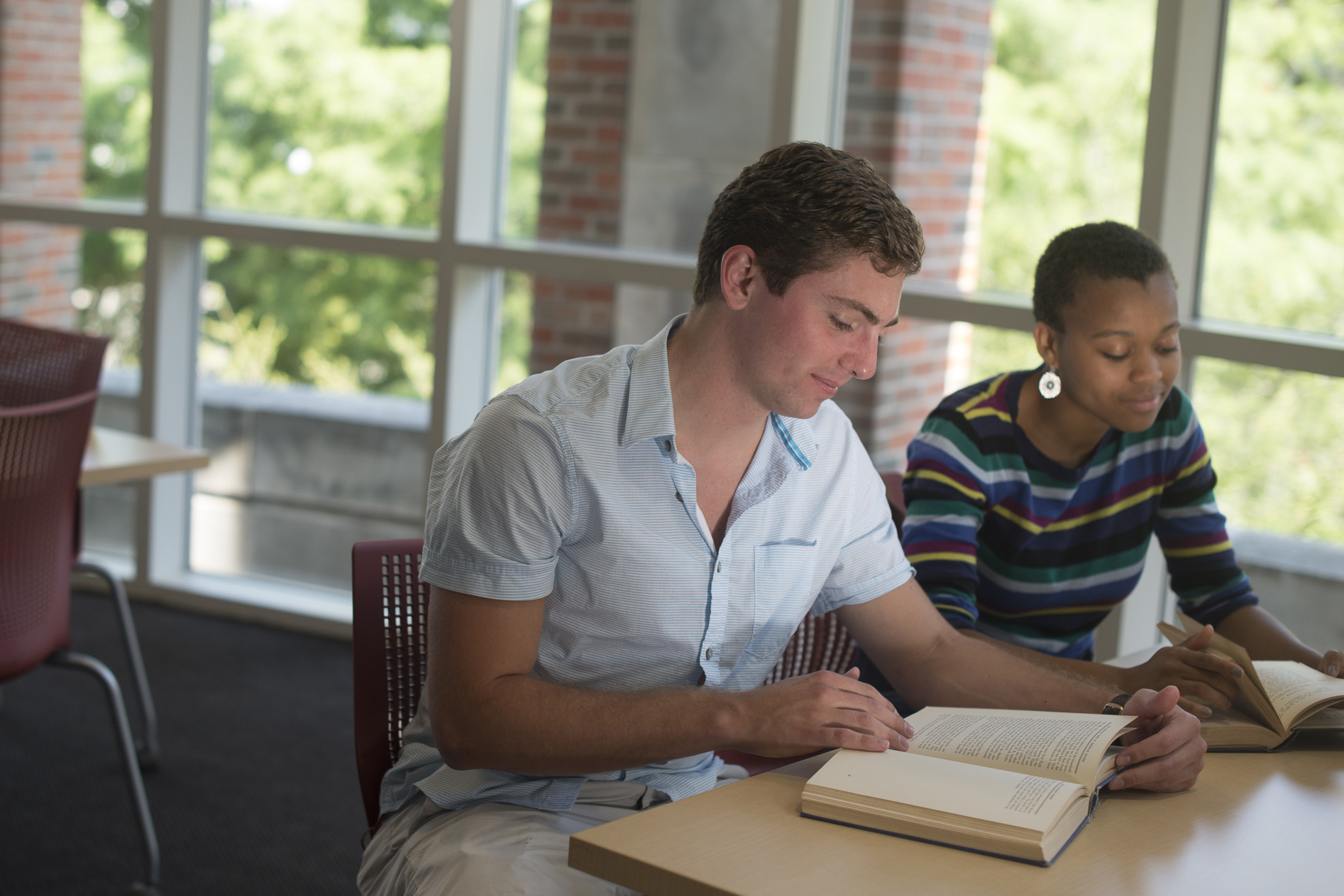 Students Studying in library