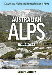 Cover of 'Australian Alps', featuring a photo of the alps in the backgroun