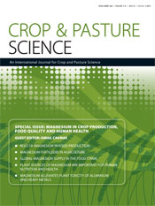 Crop and Pasture Science