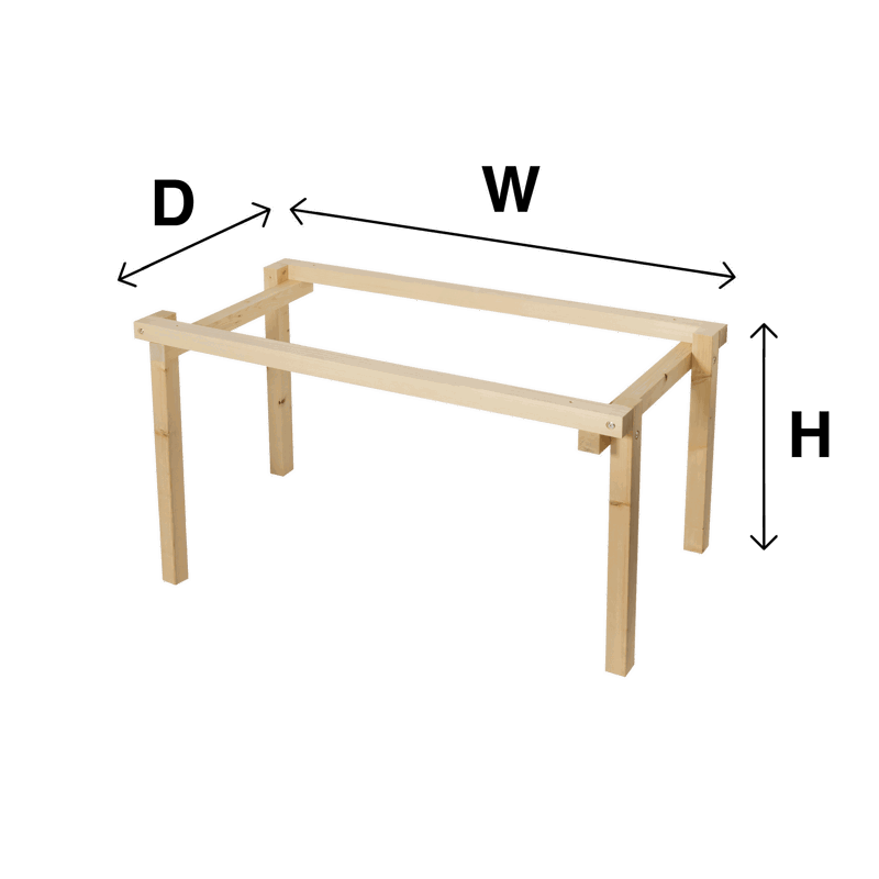 ヒノキ卓 脚のみ サイズオーダー
