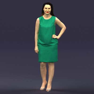 Green Woman (0415) 3D Model