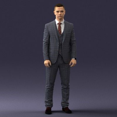 Man in Suit (0904) 3D Model