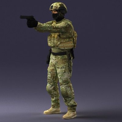 Soldier (0510) 3D Model