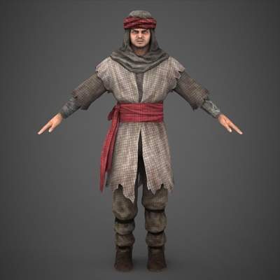 Arab Man Sohrab 3D Model