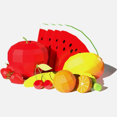 Fruit Pack 3D Model