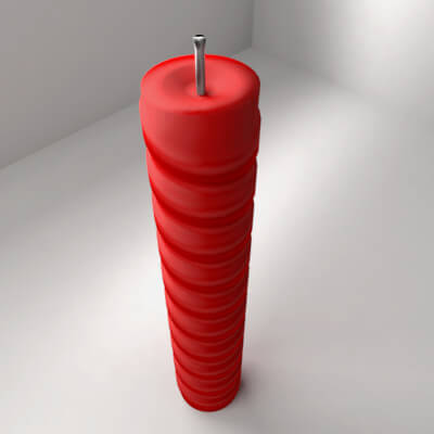 Candle 5 3D Model